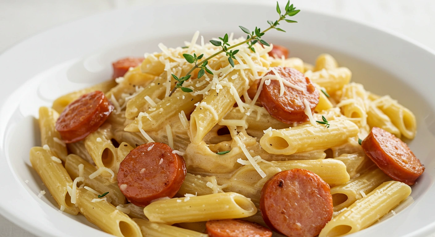 Cajun Chicken Sausage Alfredo